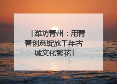 潍坊青州：用青春创意绽放千年古城文化繁花